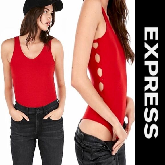 Express Cutout Thong Bodysuit - Picture 1 of 8